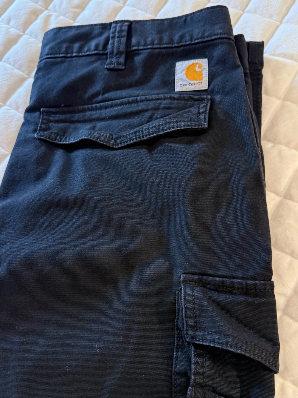 Carhartt Men's Rugged Flex Rigby Canvas Cargo Work Pants Black 36x32 103574